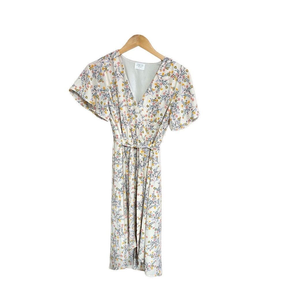 Sienna Sky Small (S) Floral Dress Tie Dress
